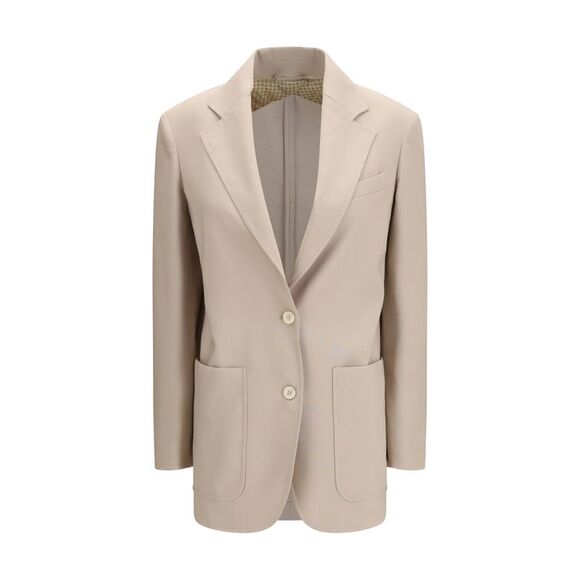 Max Mara Women Single-Breasted Wool-Blend Blazer